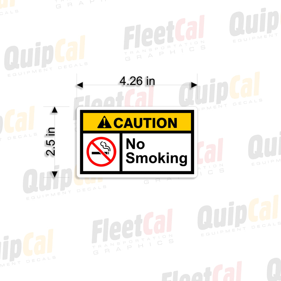 No Smoking Decal 001 (Qty 50)