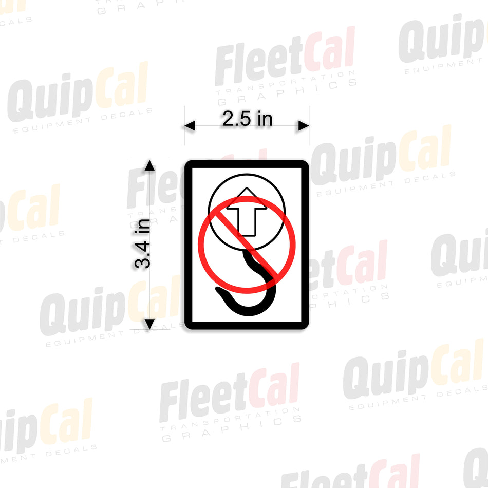 Link-Belt FMC kraan LS-108B markeringsstickerset