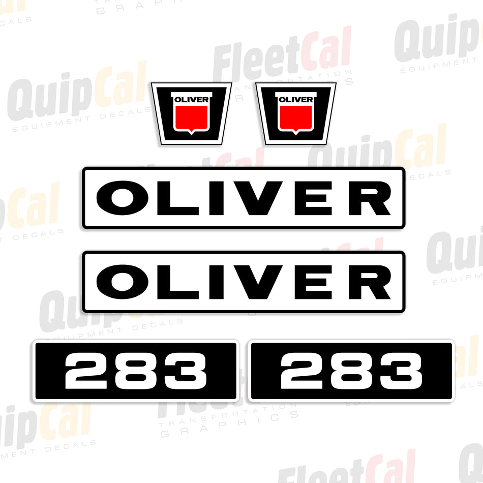 Oliver 283 Chisel Plow Decal Set