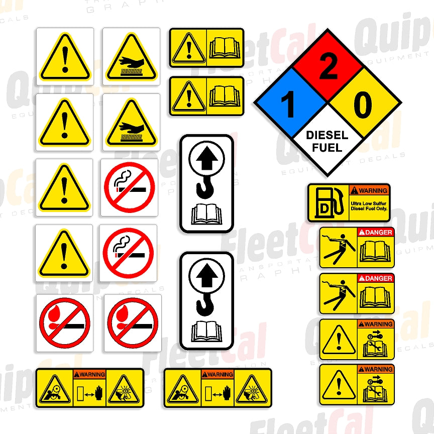 Olympian Generator Safety Decal Set – Truck and Equipment Decals