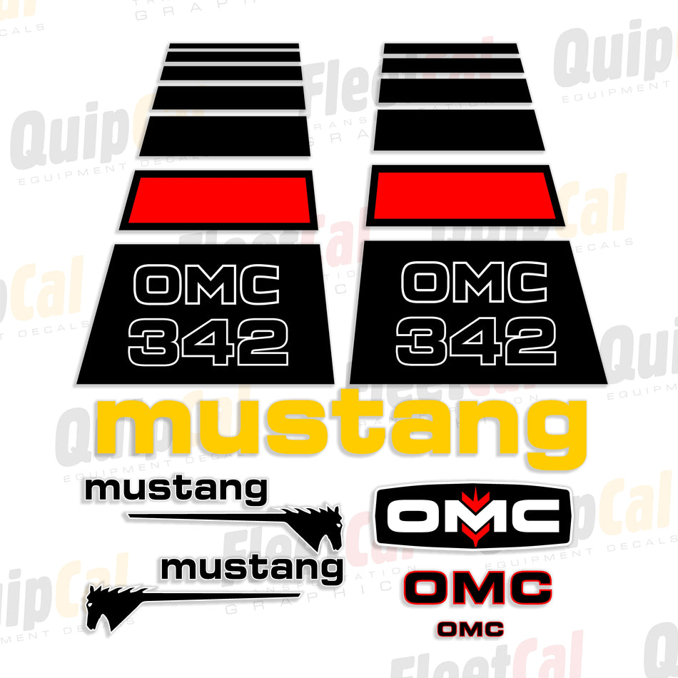 Owatonna Mustang 342 Skid Loader Decal Set