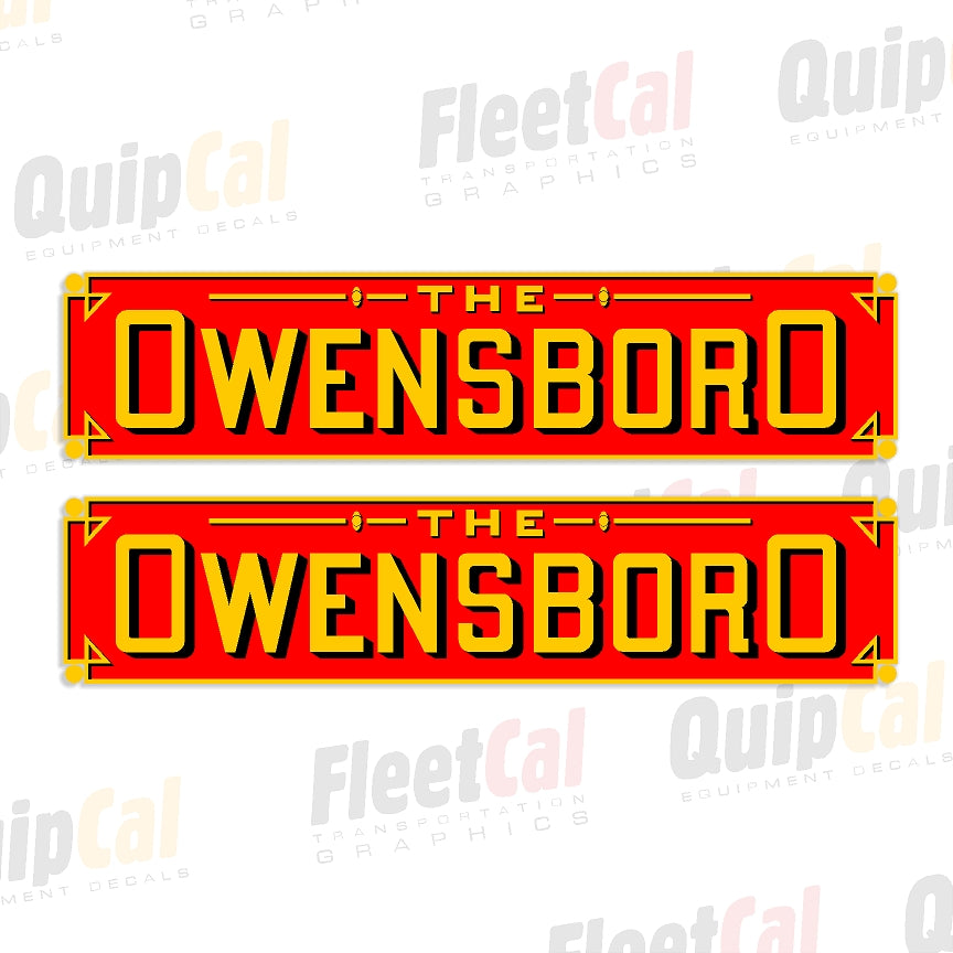 Owensboro Wagon Company Decals