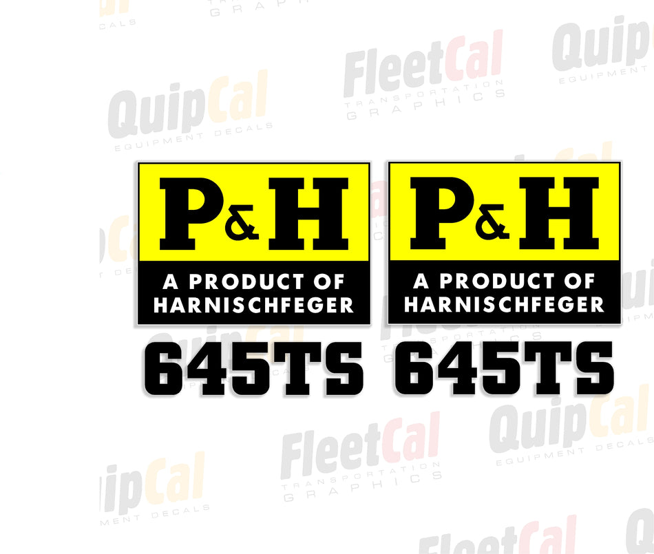 P&H Crane Decals