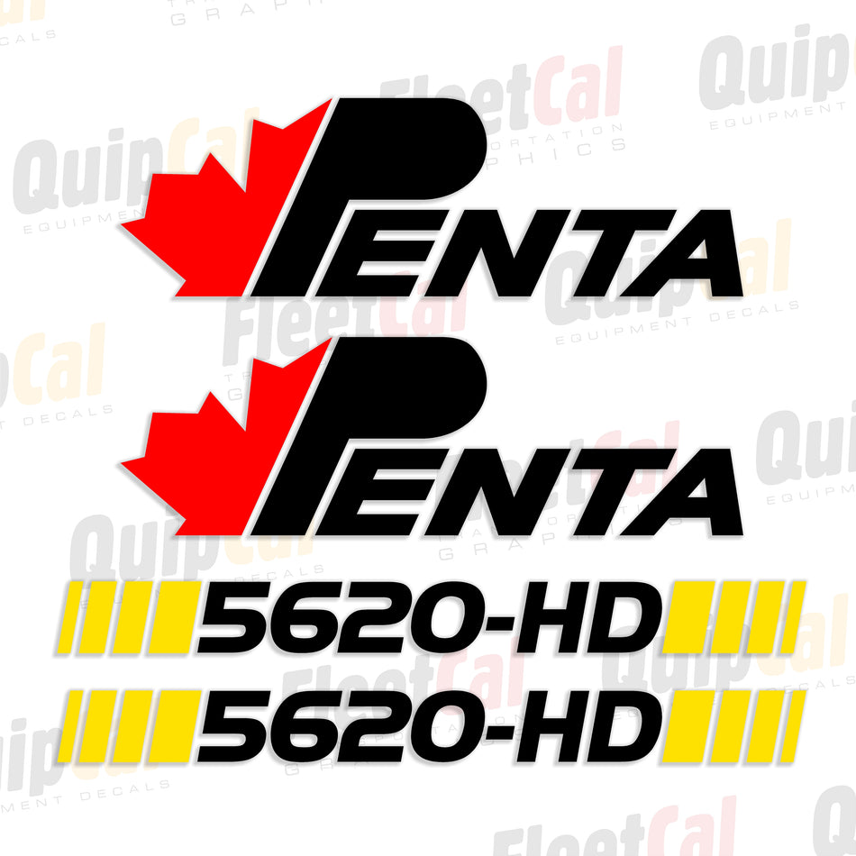 Penta 5620-HD Vertical Feed Mixer Decal Set