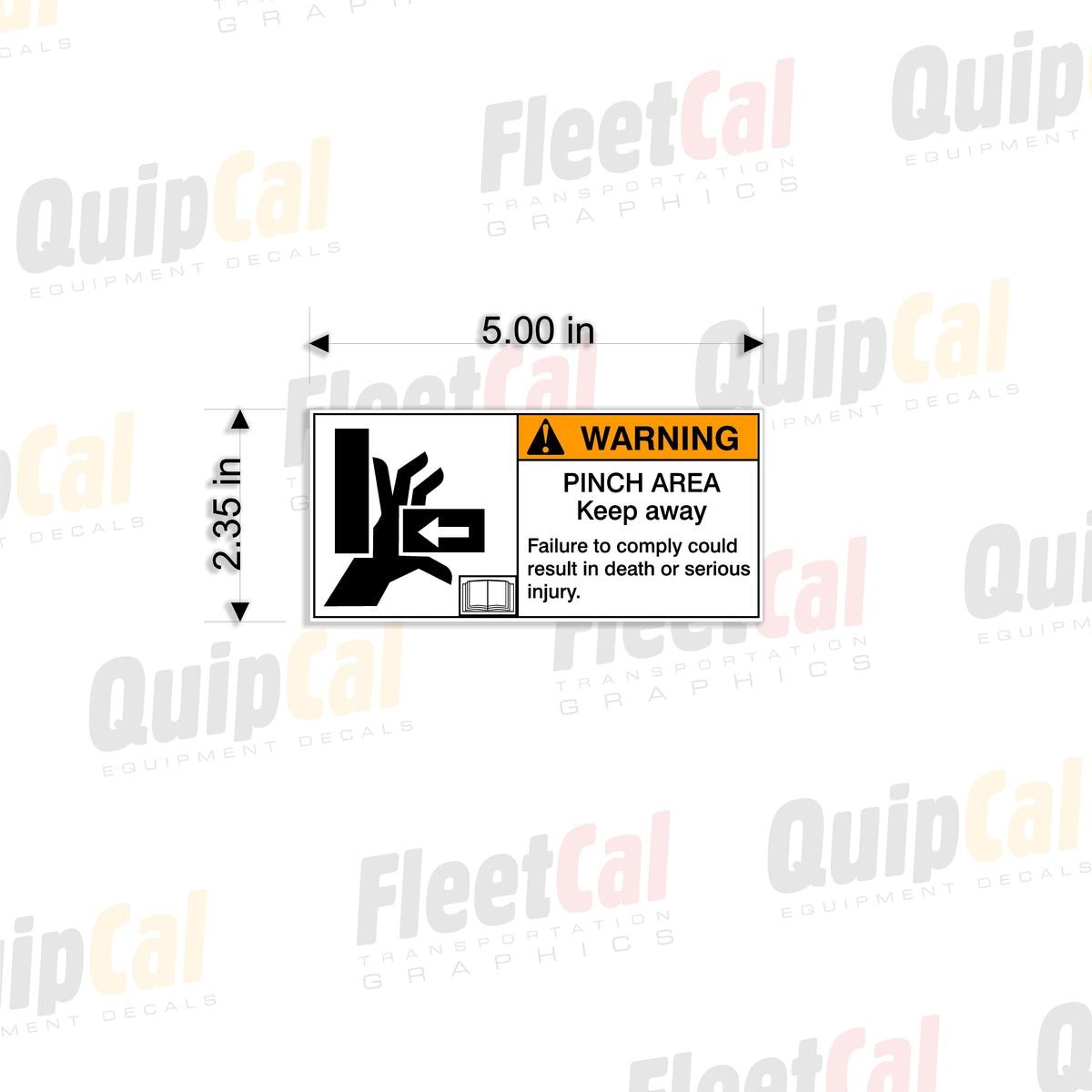 Pinch Point Safety Decals - 007 – Truck and Equipment Decals