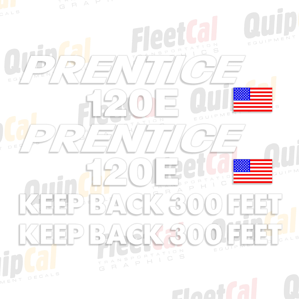 Prentice 120E Log Loader Marking Decal Set – Truck and Equipment Decals