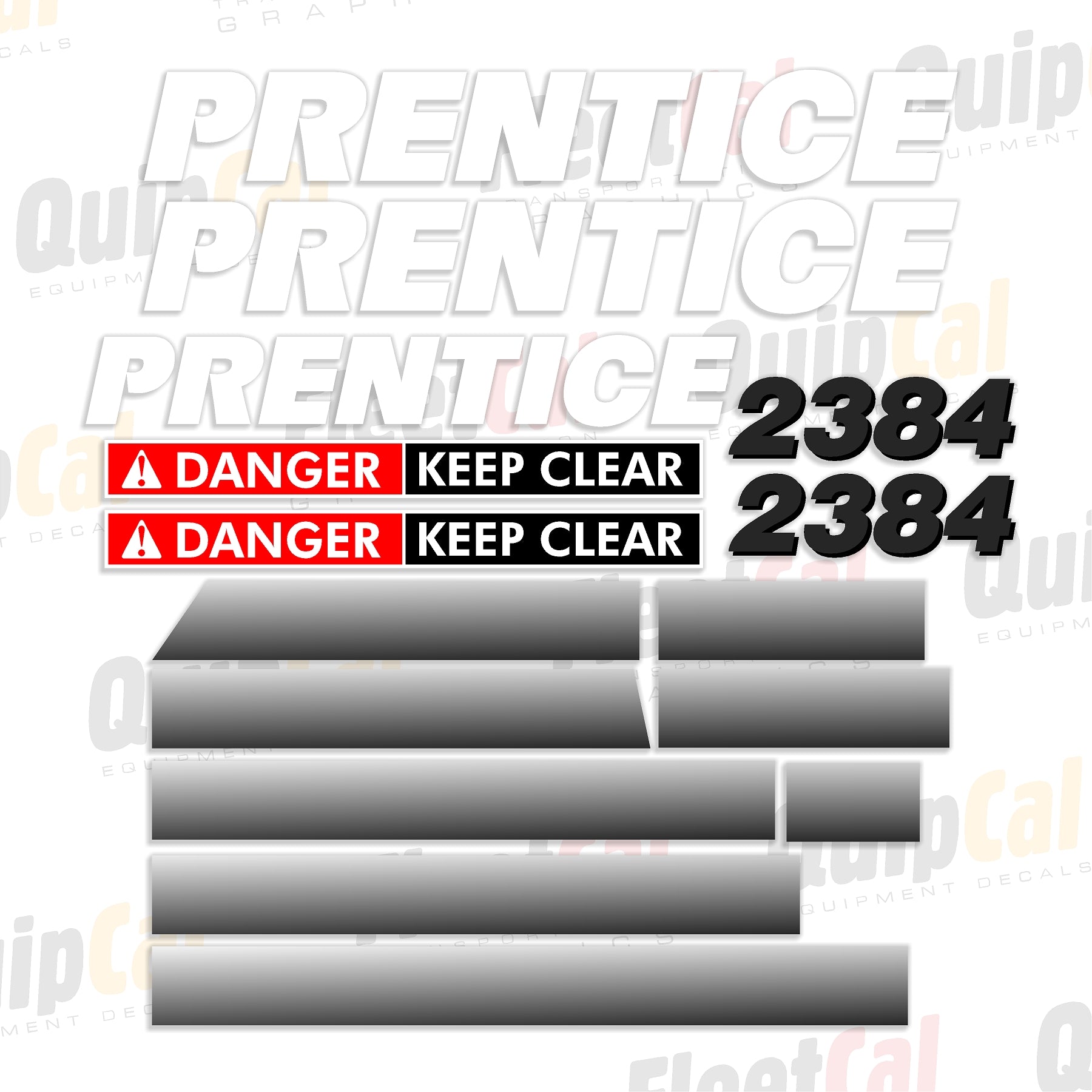 Data Loger Sticker Prentice 2384 Log Loader Marking Decal Set – Truck and Equipment Decals