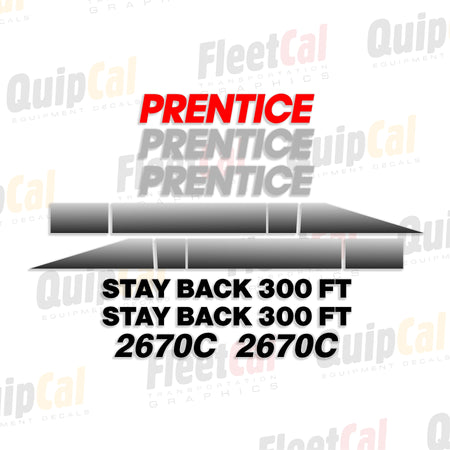 Prentice Feller Buncher Decal Set