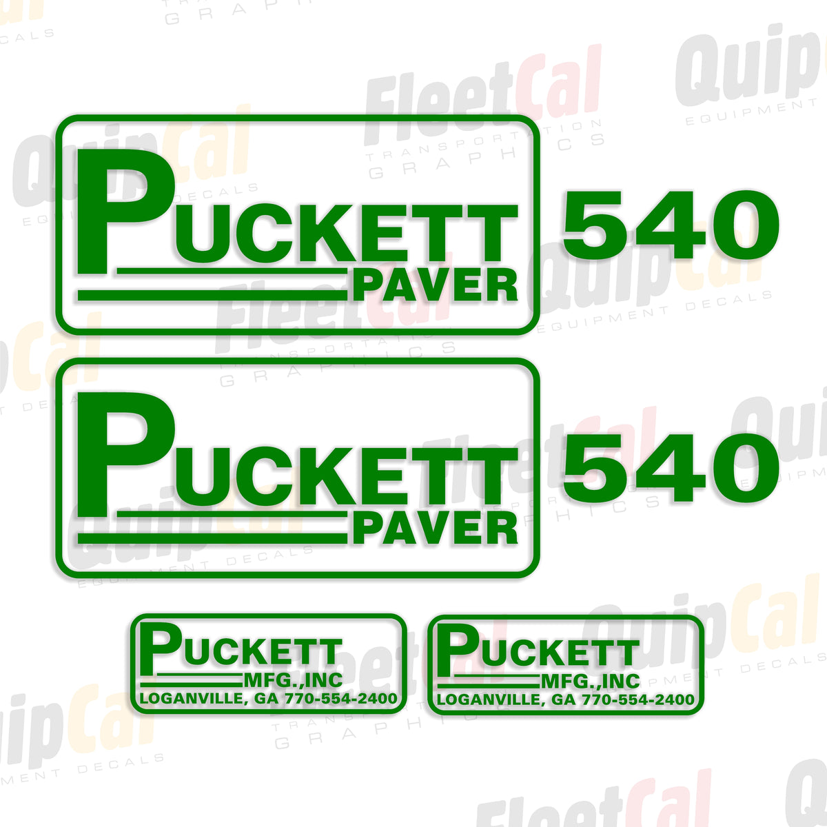 Puckett Paver Decals