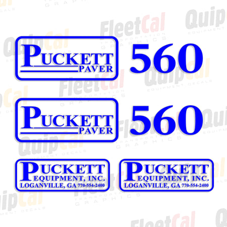 Puckett Paver Decals