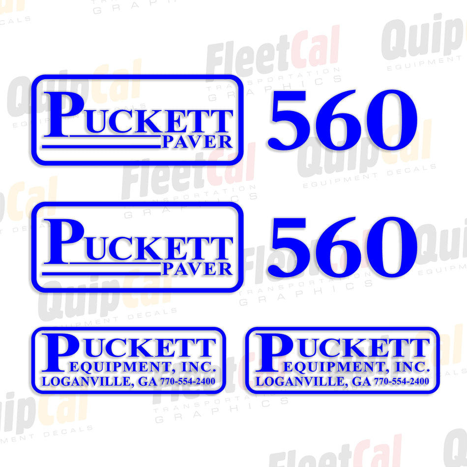 Puckett Paver Decals