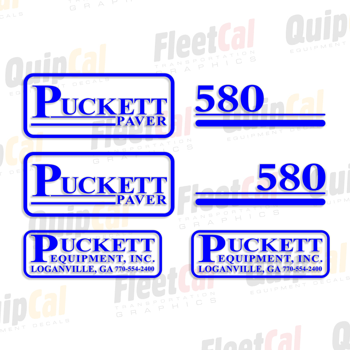 Puckett Paver Decals