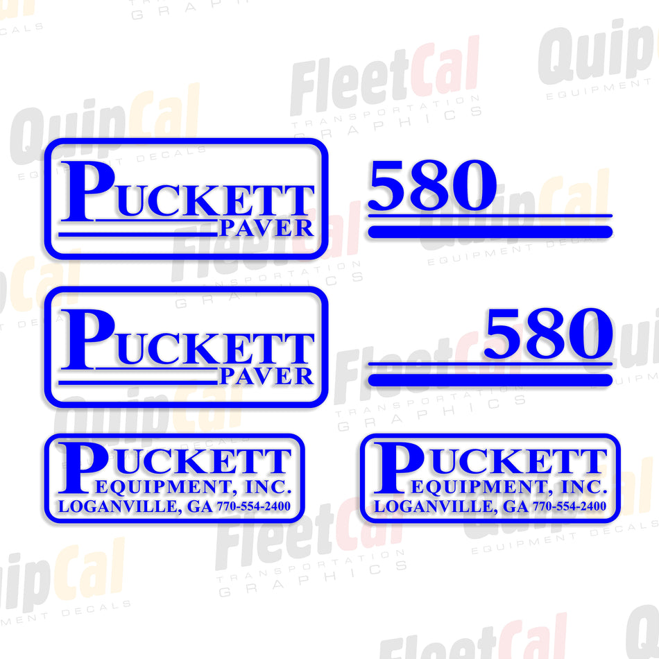 Puckett Paver Decals