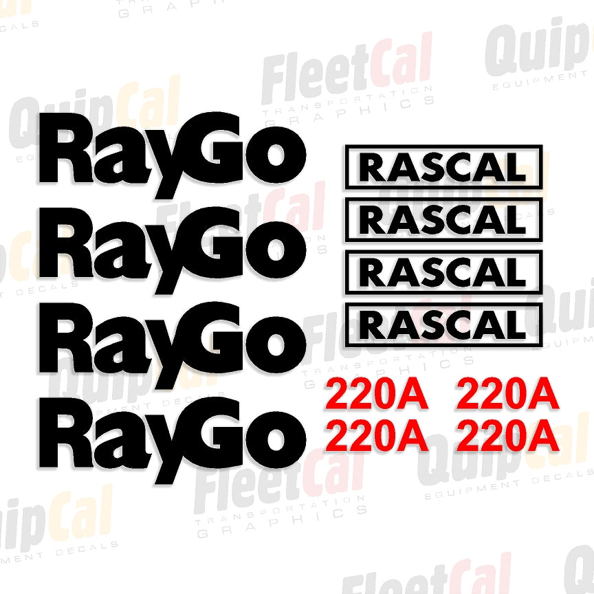 RayGo Rascal 220A Late Model Marking Decal Set – Truck and Equipment Decals
