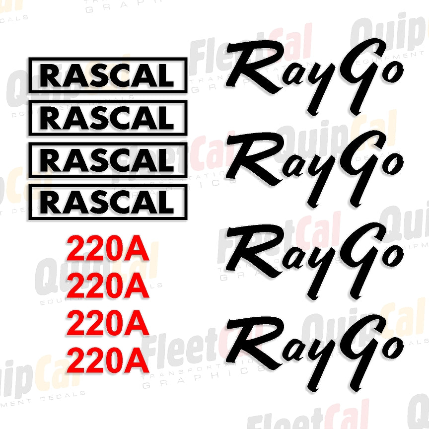 RayGo Rascal 220A Roller Early Model Marking Decal Set – Truck and ...