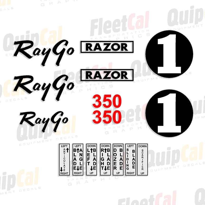 RayGo Grader Decals