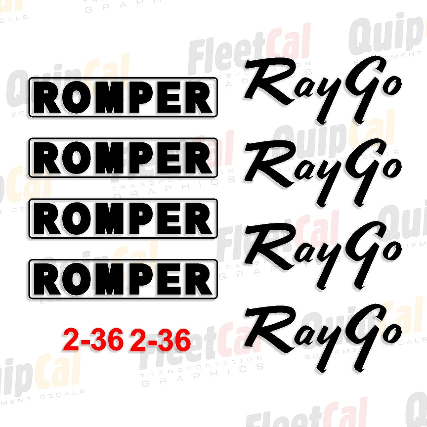 RayGo Roller - Compactor Decals