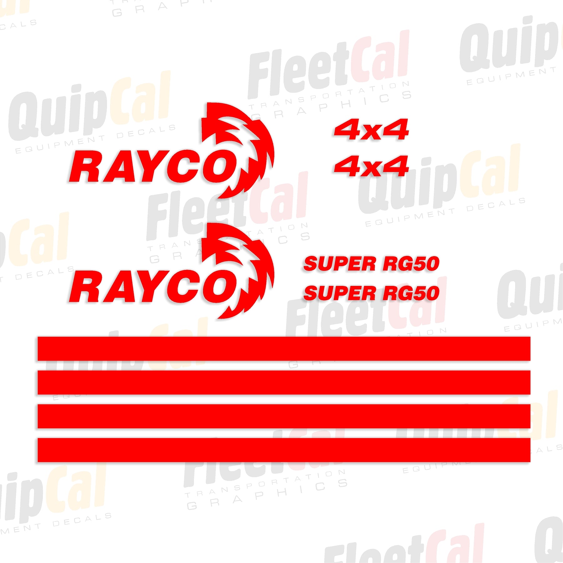 Rayco Super RG50 Marking Decal Set – Truck and Equipment Decals