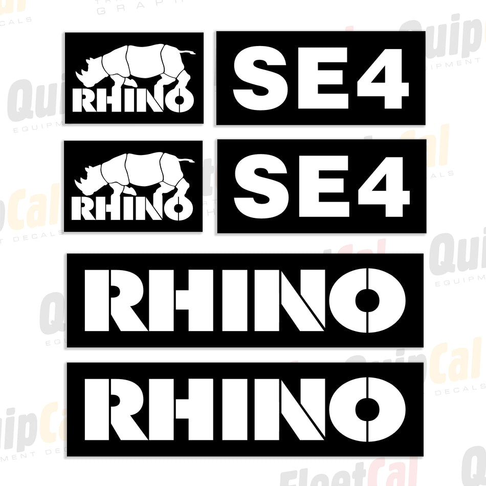 Rhino SE4 Rotary Mower Decal Set