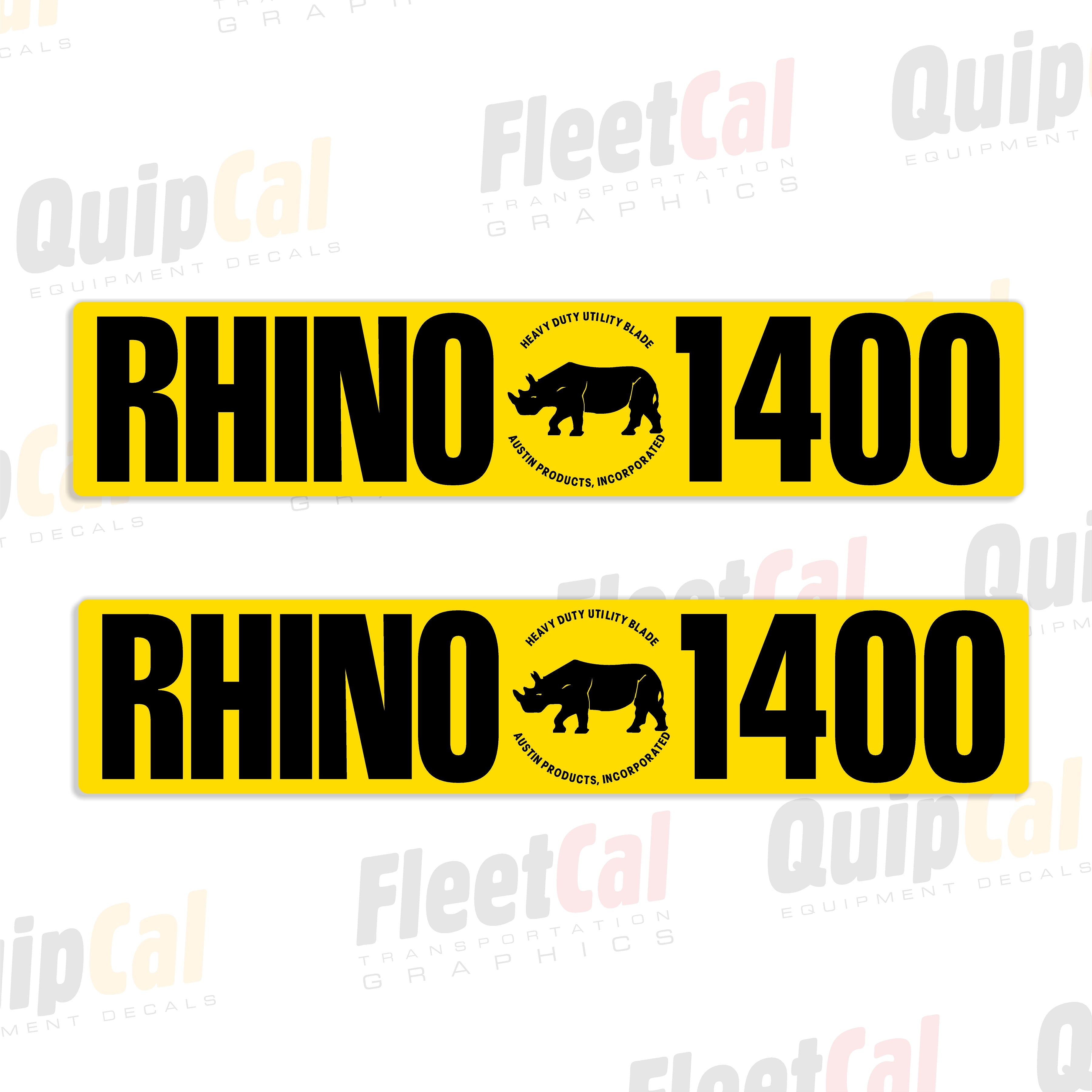 Rhino Mowers and Implements Decals