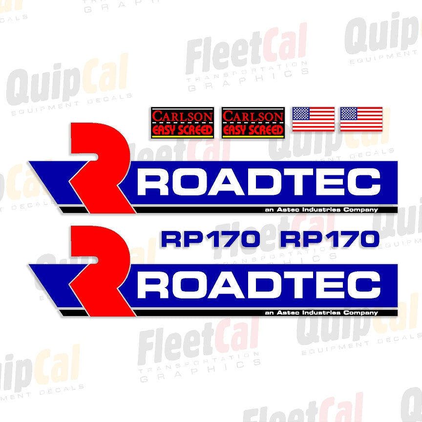 Roadtec RP170 Paver Marking Decal Set – Truck and Equipment Decals