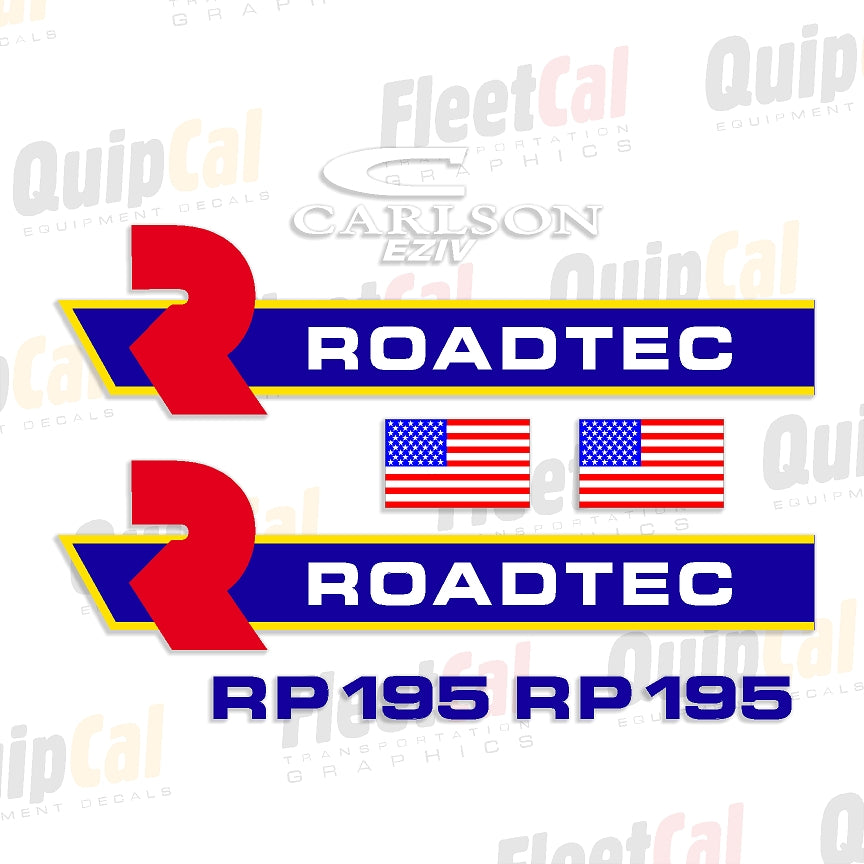 Roadtec RP195 Paver Marking Decal Set – Truck and Equipment Decals