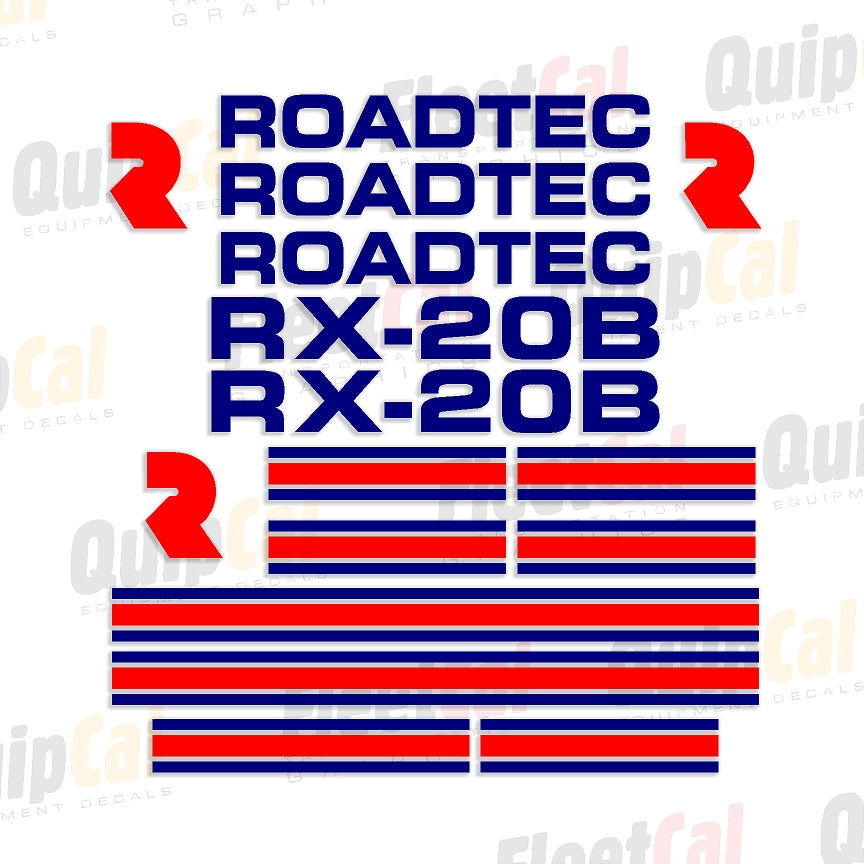Roadtec RX-20B Asphalt Mill - Cold Plane Marking Decal Set – Truck and ...