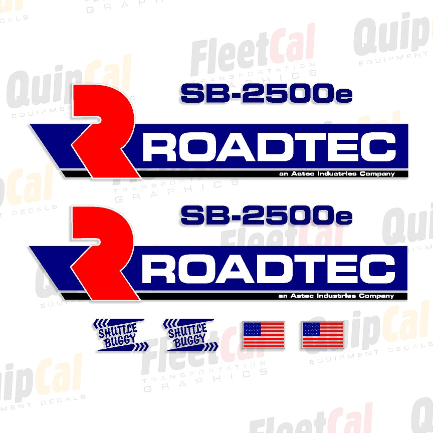 Roadtec SB-2500e Shuttle Buggy Late Model Marking Decal Set – Truck and ...