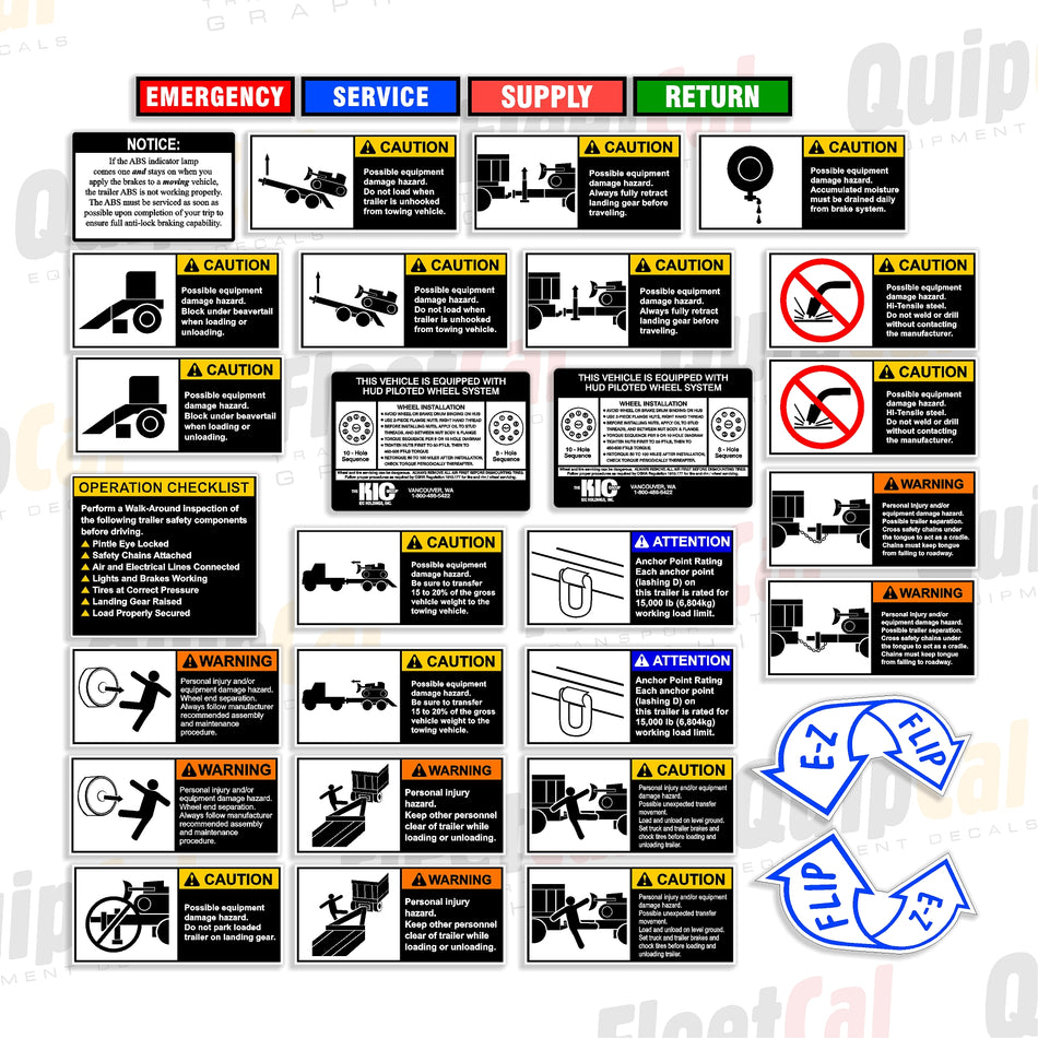 Rogers Tag Trailer Decal Set 20L