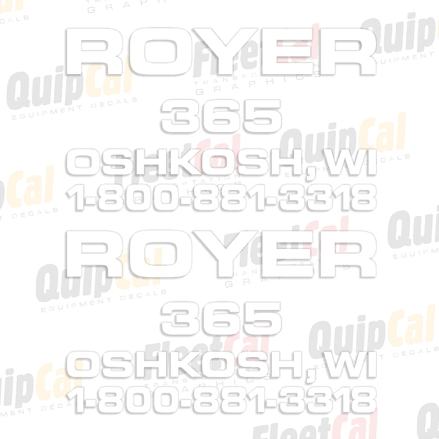Royer Screen and Crusher Decals