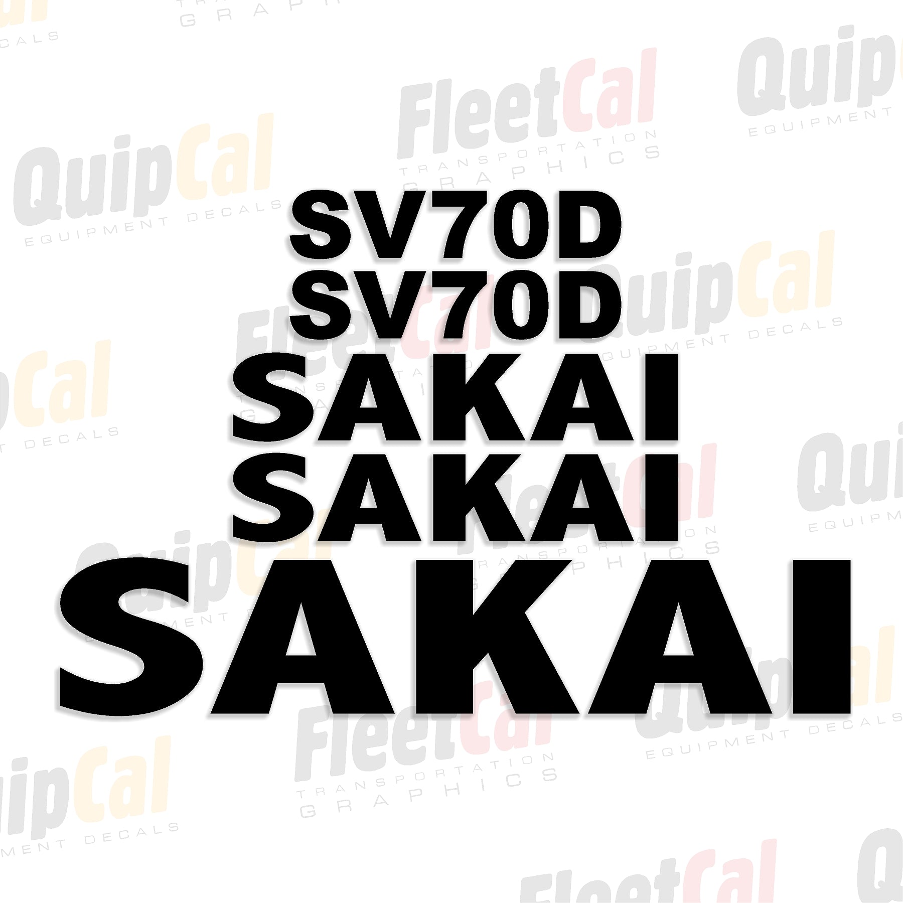 Sakai Roller Decals