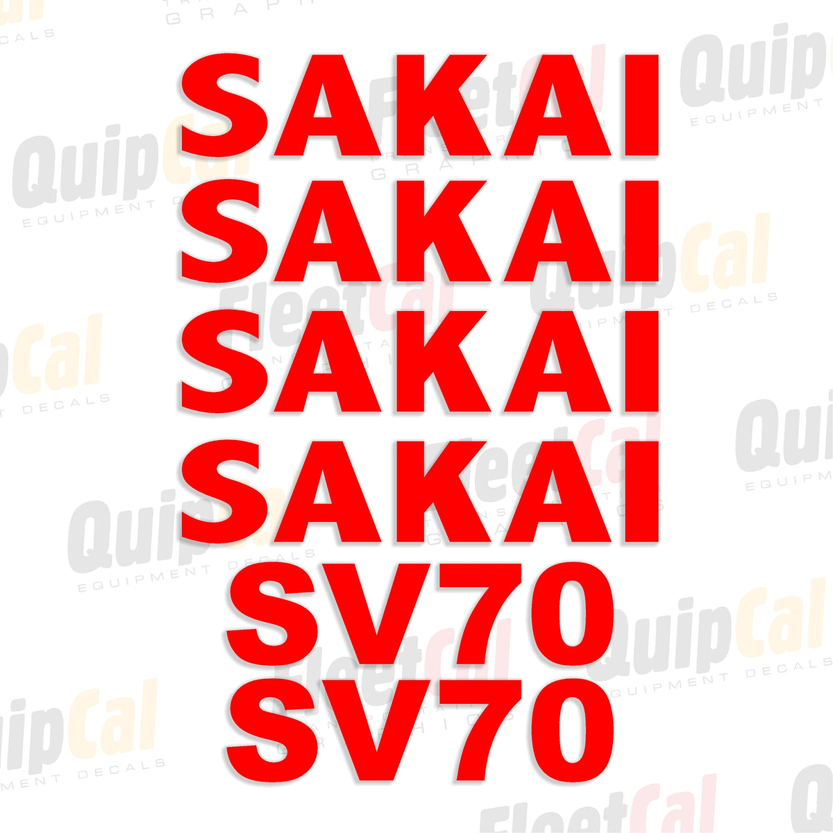 Sakai Roller Decals
