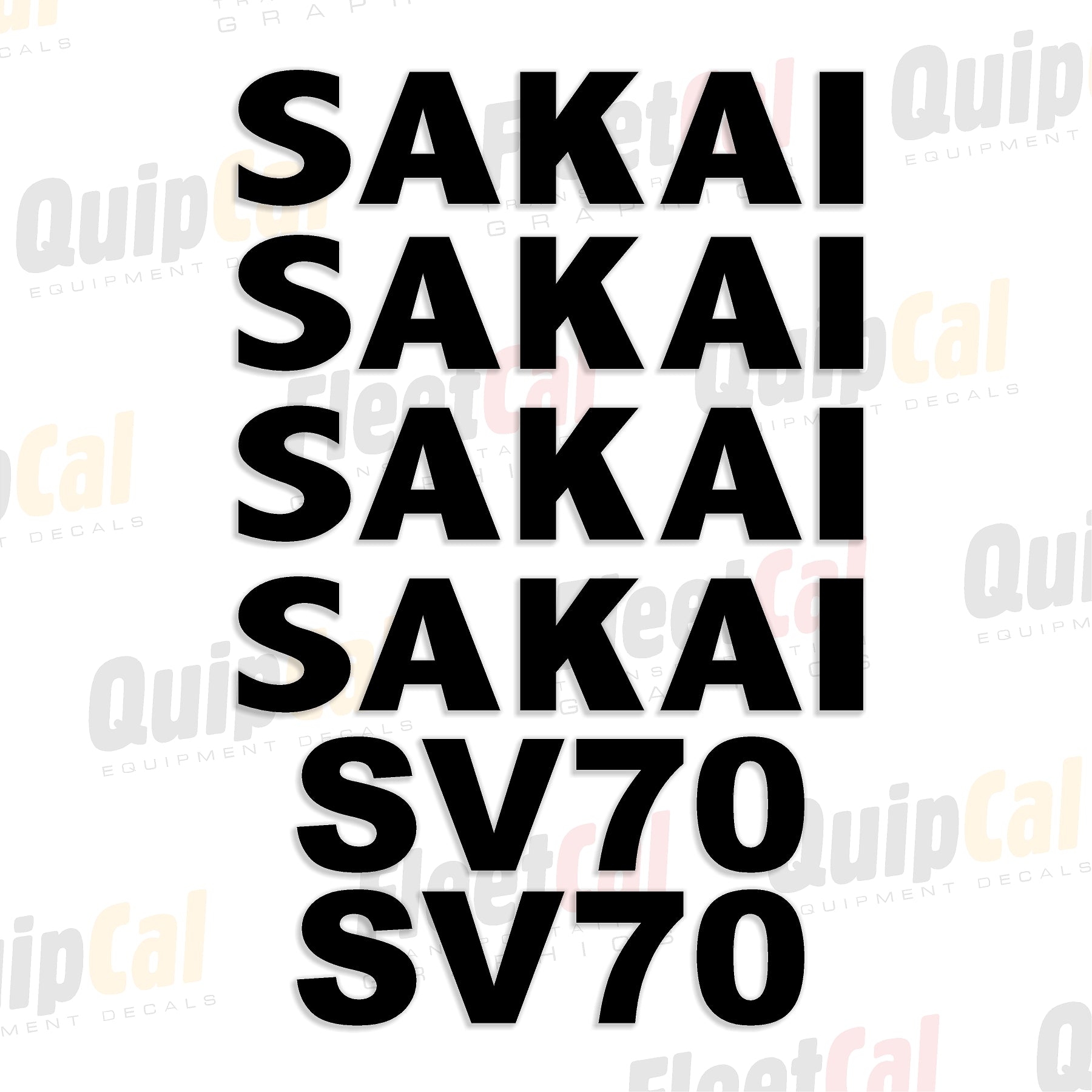 Sakai Roller Decals
