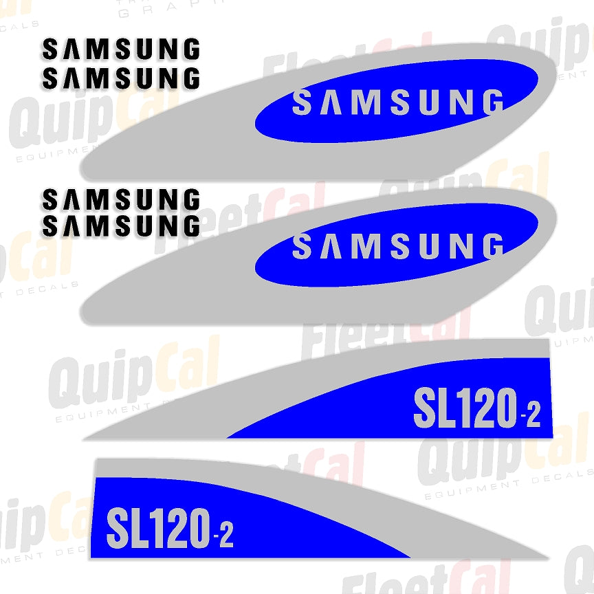 Samsung SL120-2 Wheel Loader Marking Decal Set – Truck and Equipment Decals