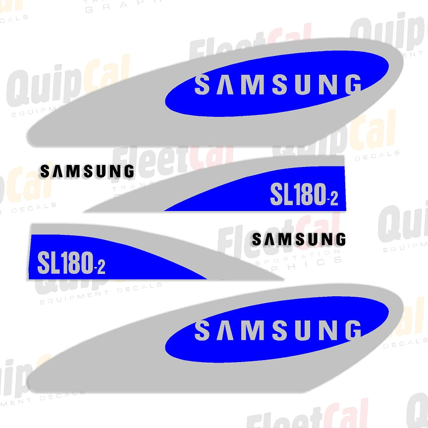 Samsung SL180-2 Wheel Loader Marking Decal Set – Truck and Equipment Decals