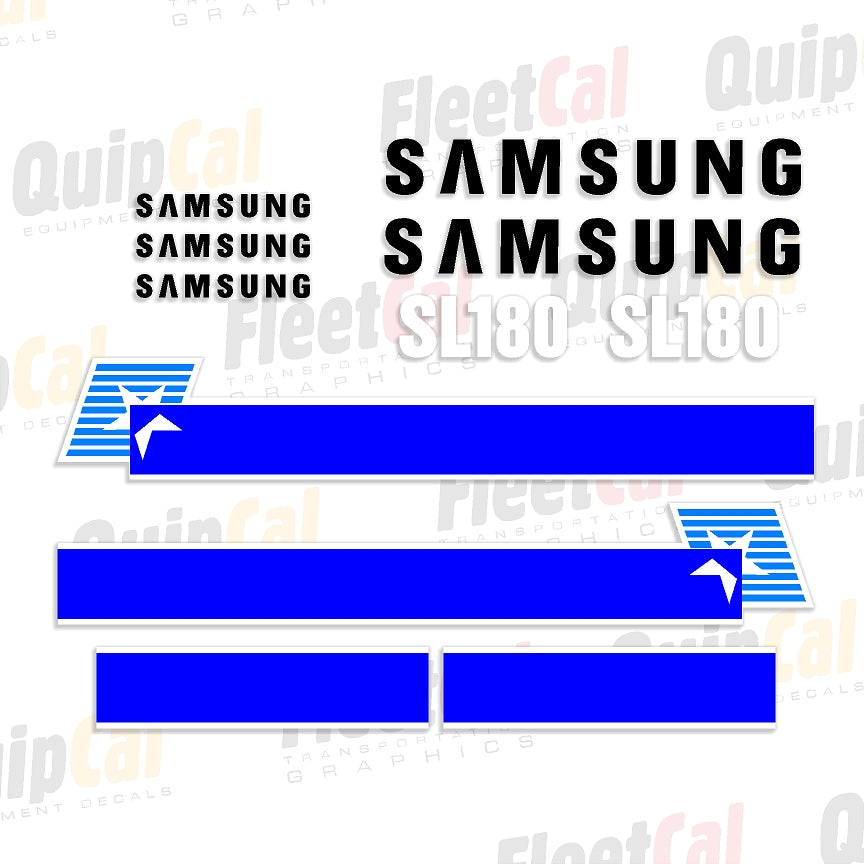 Samsung SL180 Wheel Loader Marking Decal Set – Truck and Equipment Decals