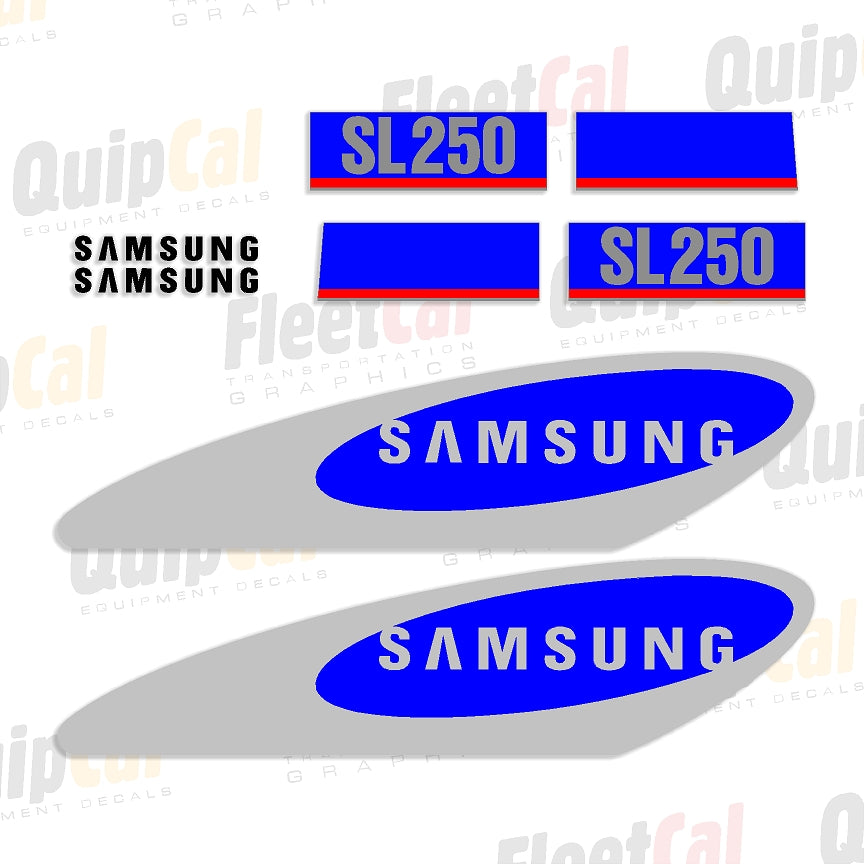 Samsung SL250 Wheel Loader Marking Decal Set – Truck and Equipment Decals