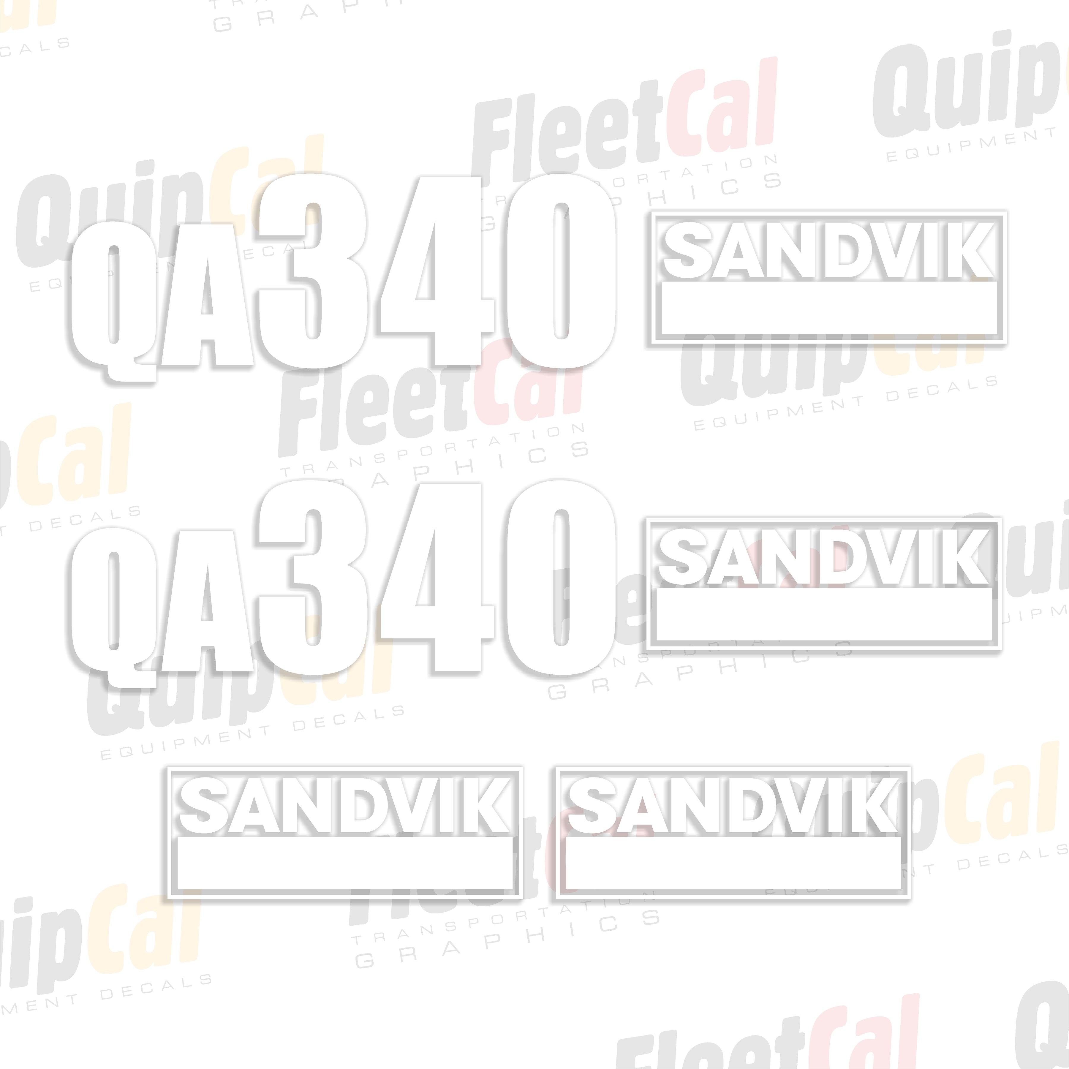 Sandvik Aggregate Equipment Decals