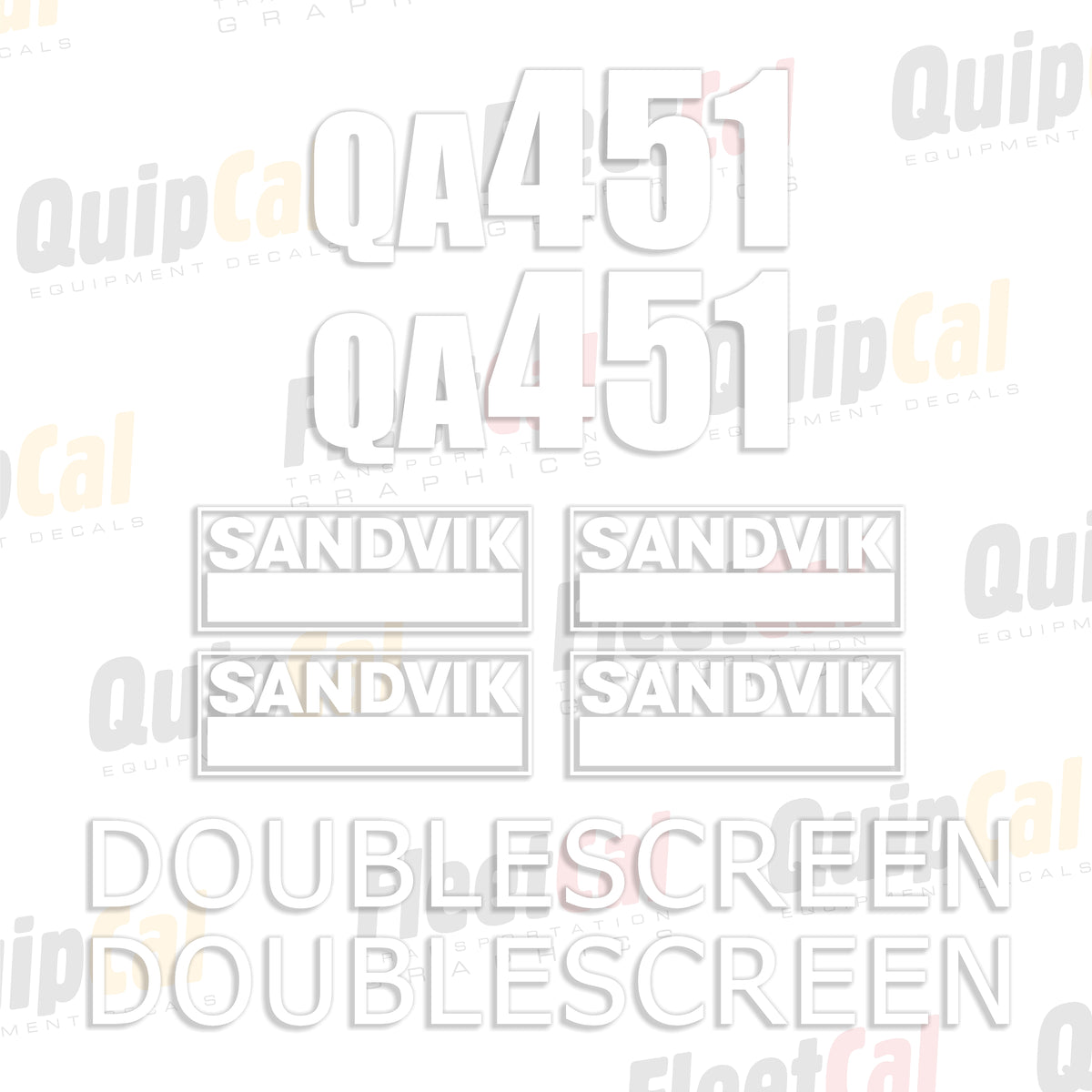Sandvik Screen Plant Decals
