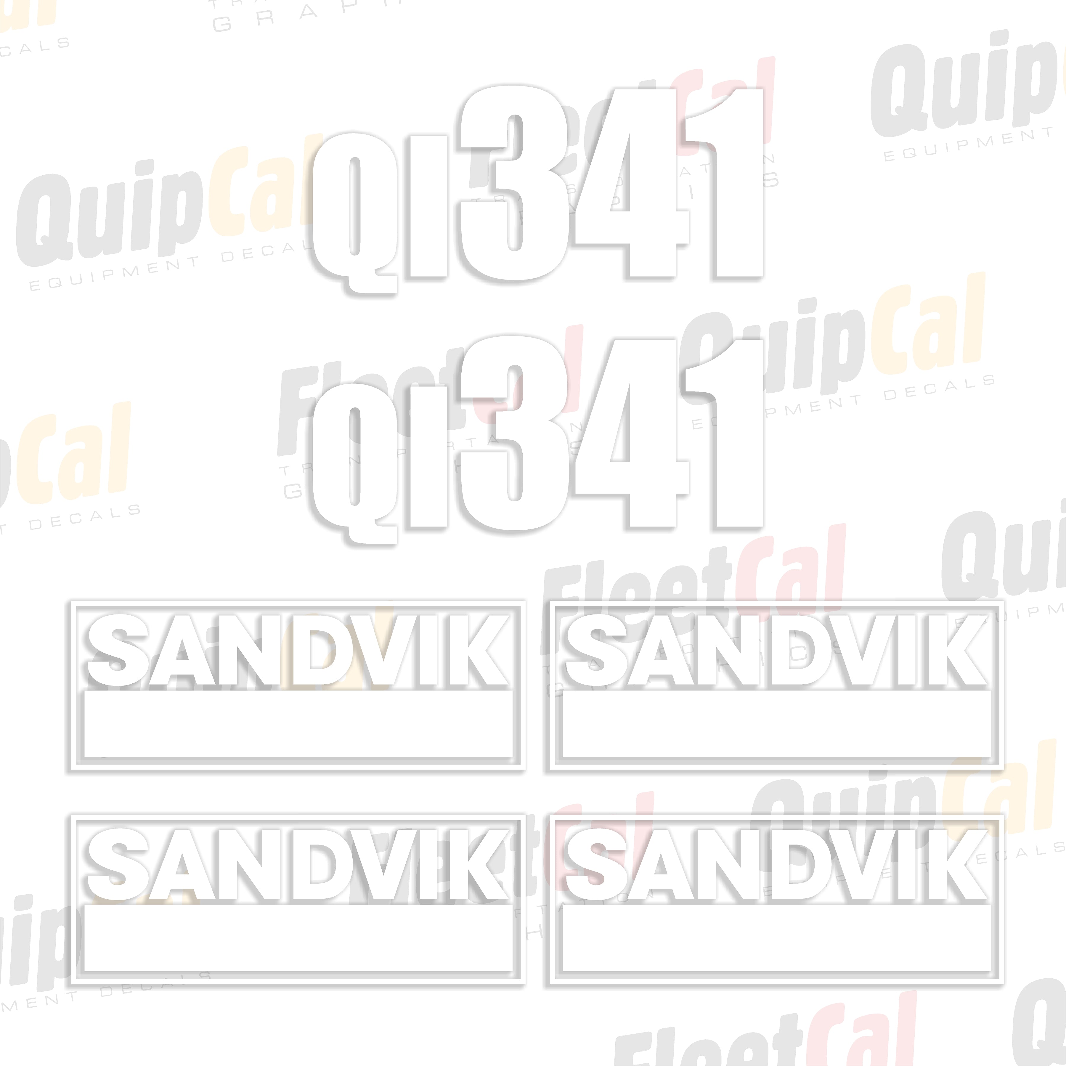 Sandvik Crusher Decals