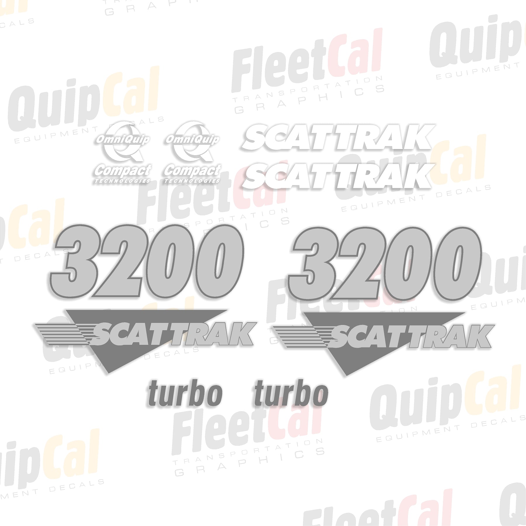 Scat Trak Wheel Loader Decal Set