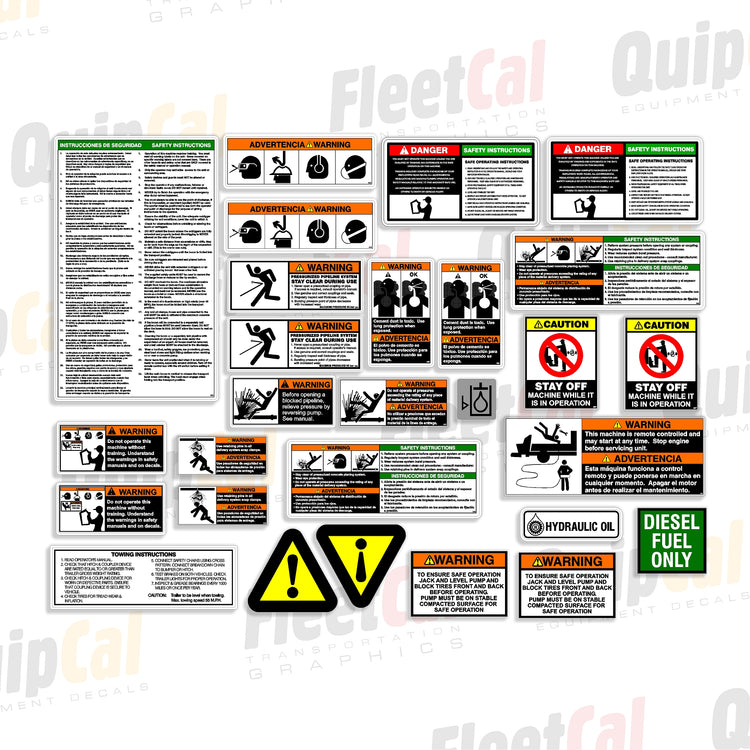 Equipment Safety Decals – Truck and Equipment Decals