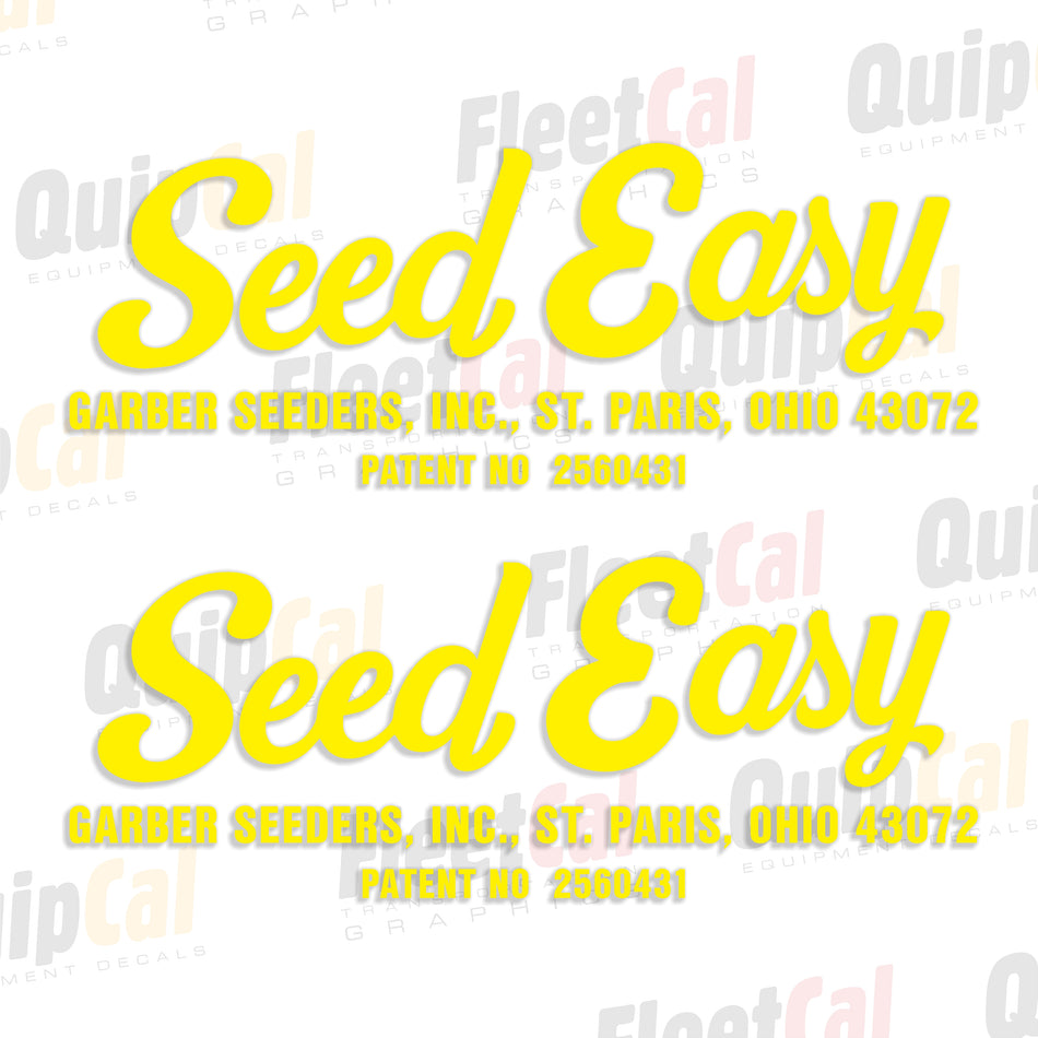 Seed Easy Tow Seeder by Garber Decals (1 PAIR)