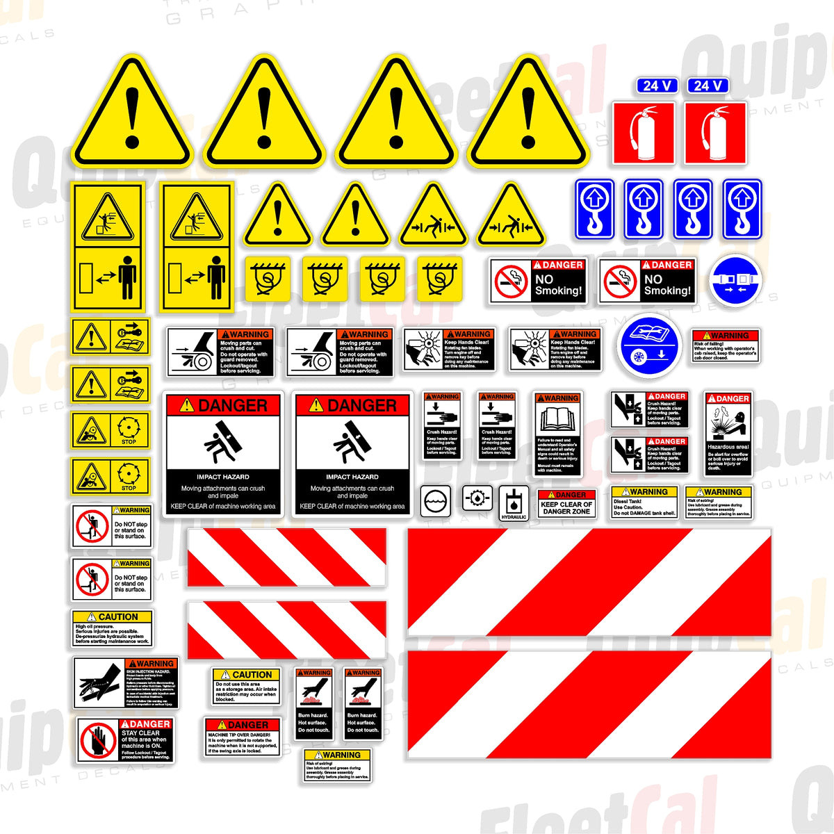 Material Handler Sticker Sennebogen Material Handler Safety Decal Set – Truck and Equipment Decals