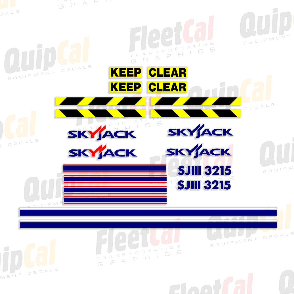 Lift Side Sticker Skyjack SJIII 3215 Scissor Lift Marking Decal Set 2005 – Truck and ...