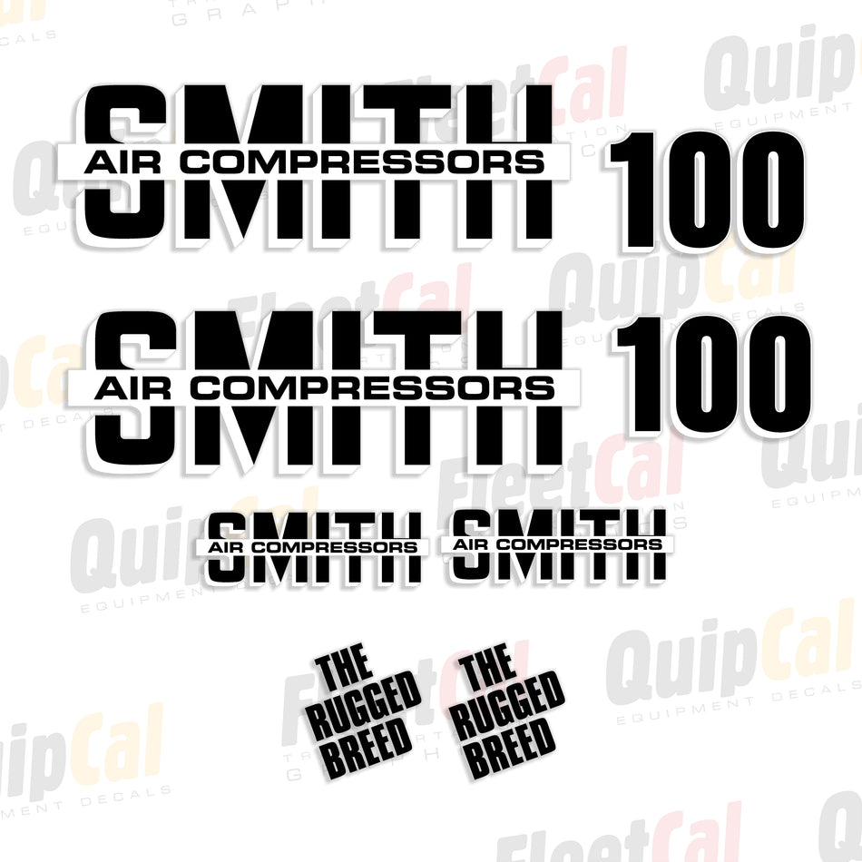Smith 100 Air Compressor Decal Set