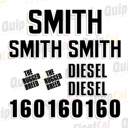 Smith Air Compressor Decals