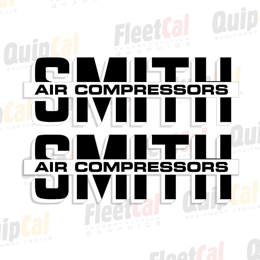 Compressor Engineering Logo Smith Air Compressors Logo Decals (1 PAIR) – Truck and Equipment Decals