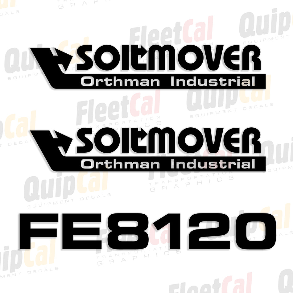 Soilmover FE8120 Tow Scraper Decal Set