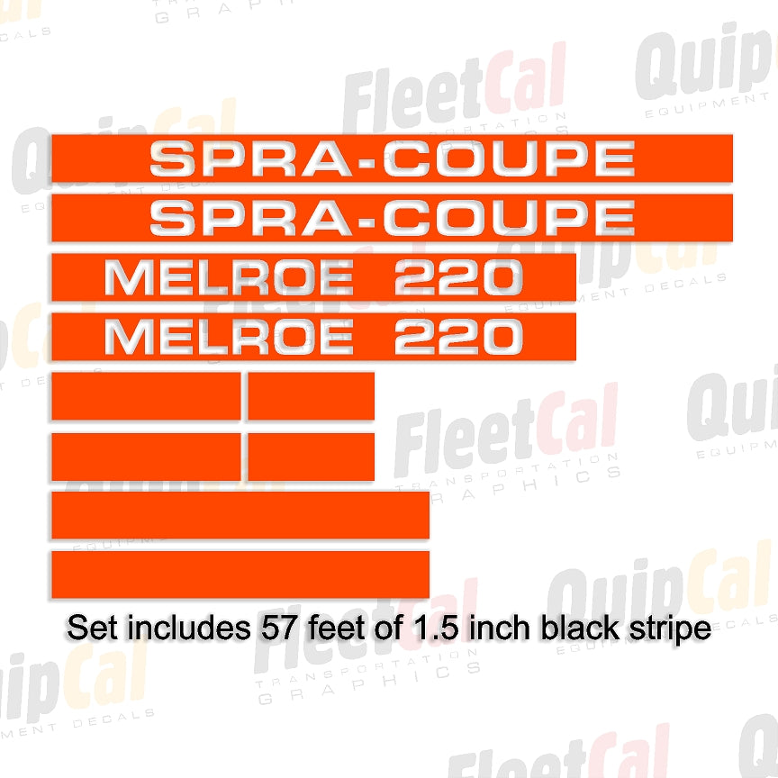 SpraCoupe Melroe 220 Marking Decal Set – Truck and Equipment Decals